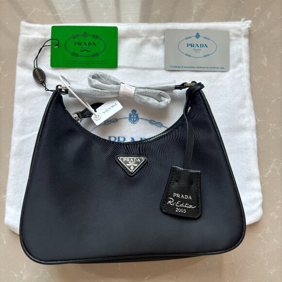 PRADA Handbag Shoulder Bag Black - Picture 1 of 5